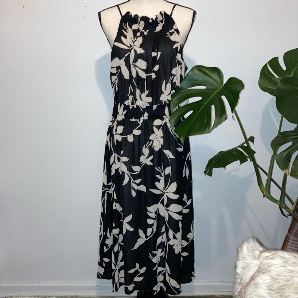 Halter Floral Dress Size XL Island Vacation Cruise NWT
